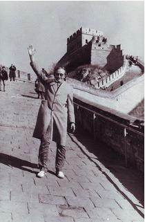 Rudi at the Great Wall of China when he was there with the Socceroos Rudi at the Great Wall of China when he was there with the Socceroos