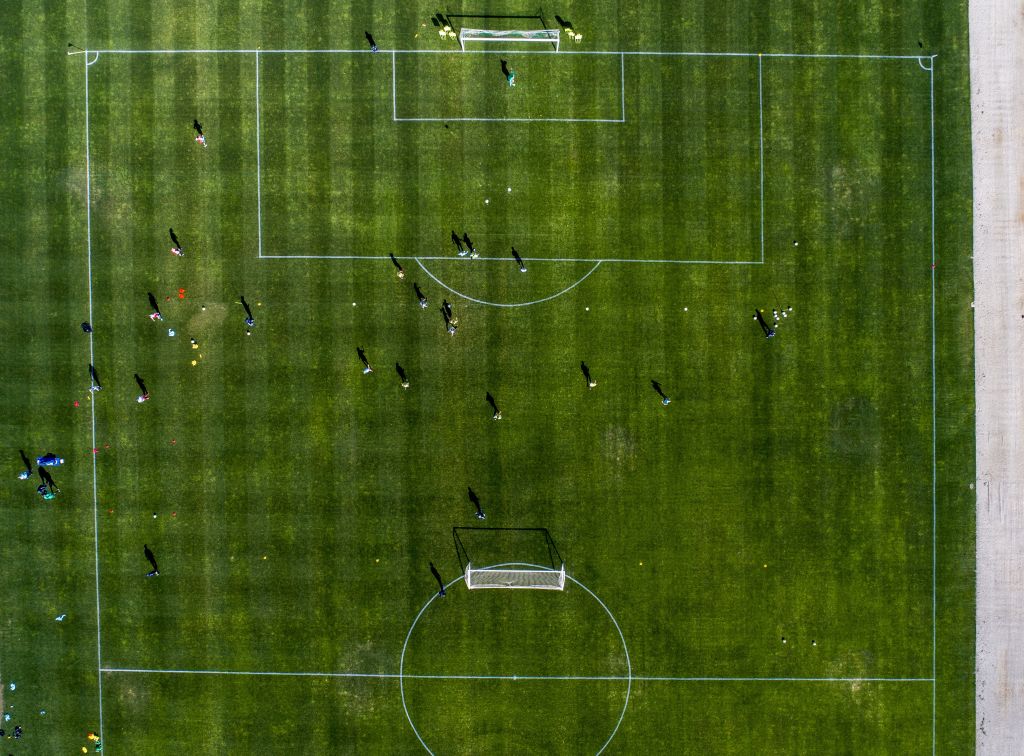 Training session from above Training session from above
