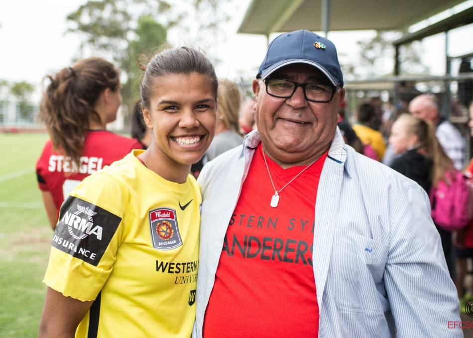 Jada Whyman and her proud pop, Hewitt Jada Whyman and her proud pop, Hewitt