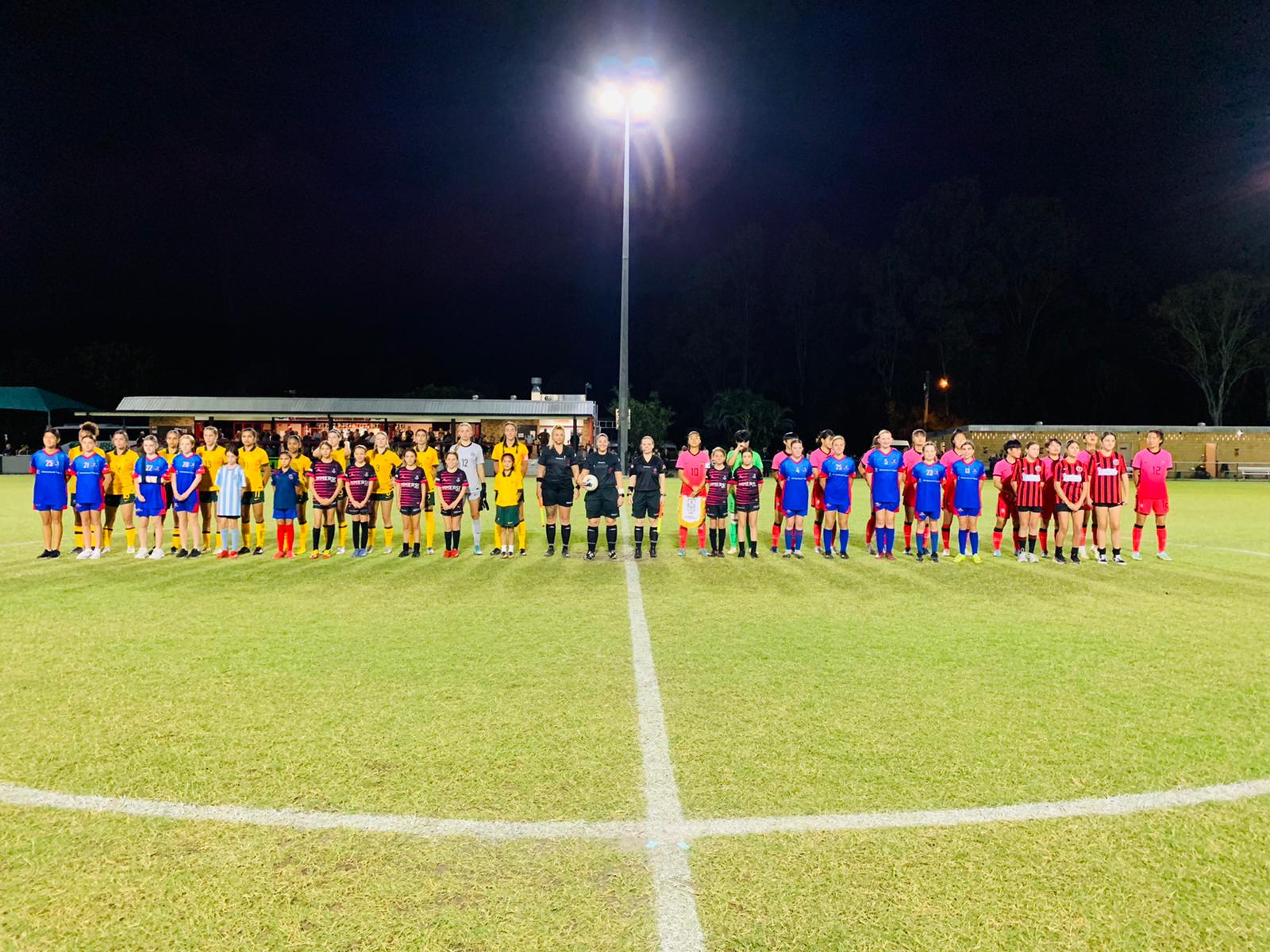 The CommBank Junior Matildas during their game against Korea Republic in November 2022 in Queensland. The CommBank Junior Matildas during their game against Korea Republic in November 2022 in Queensland.