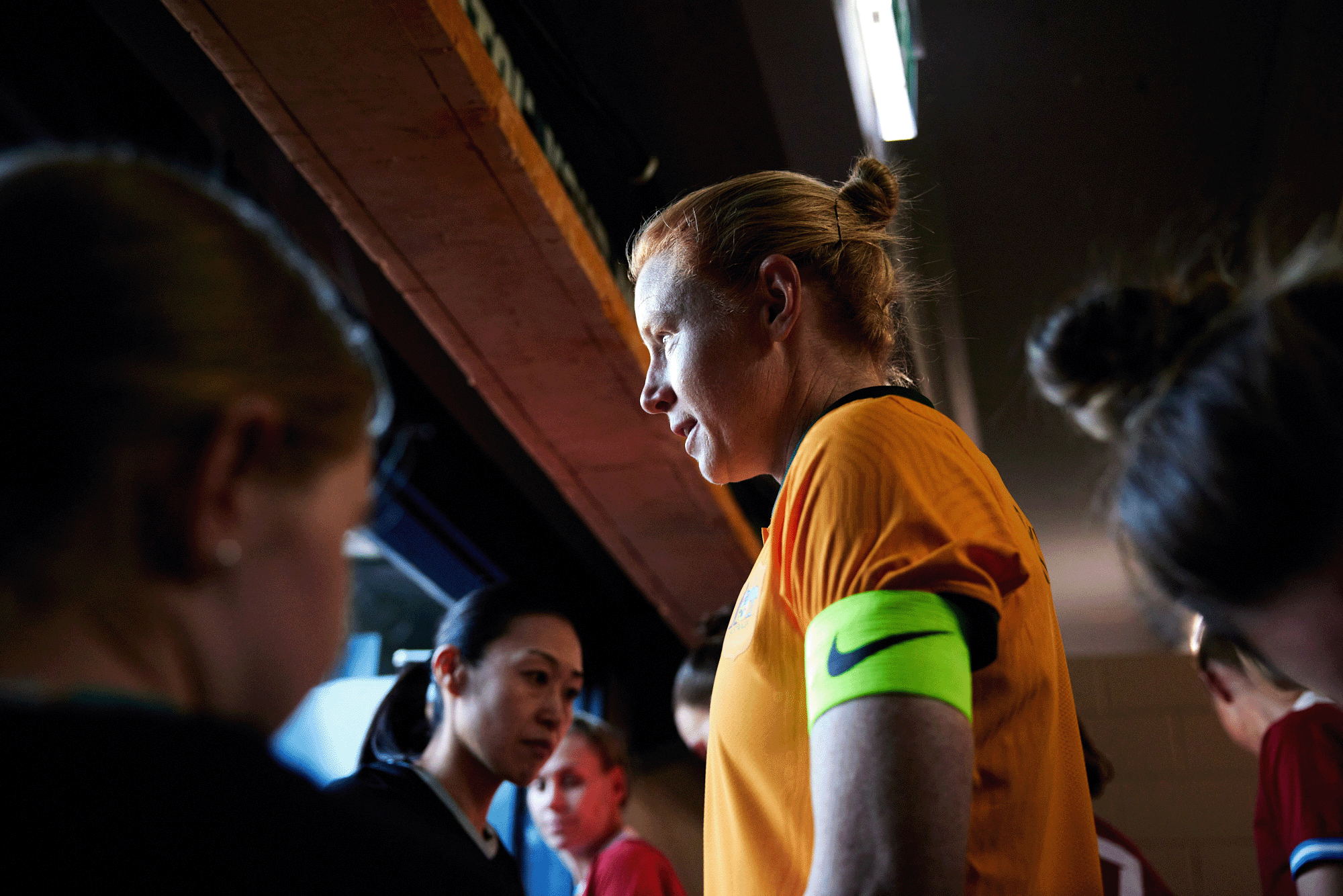 Clare Polkinghorne walking out for her record-breaking 152nd apperance for Australia. (Photo: Rachel Bach/By The White Line) Clare Polkinghorne walking out for her record-breaking 152nd apperance for Australia. (Photo: Rachel Bach/By The White Line)