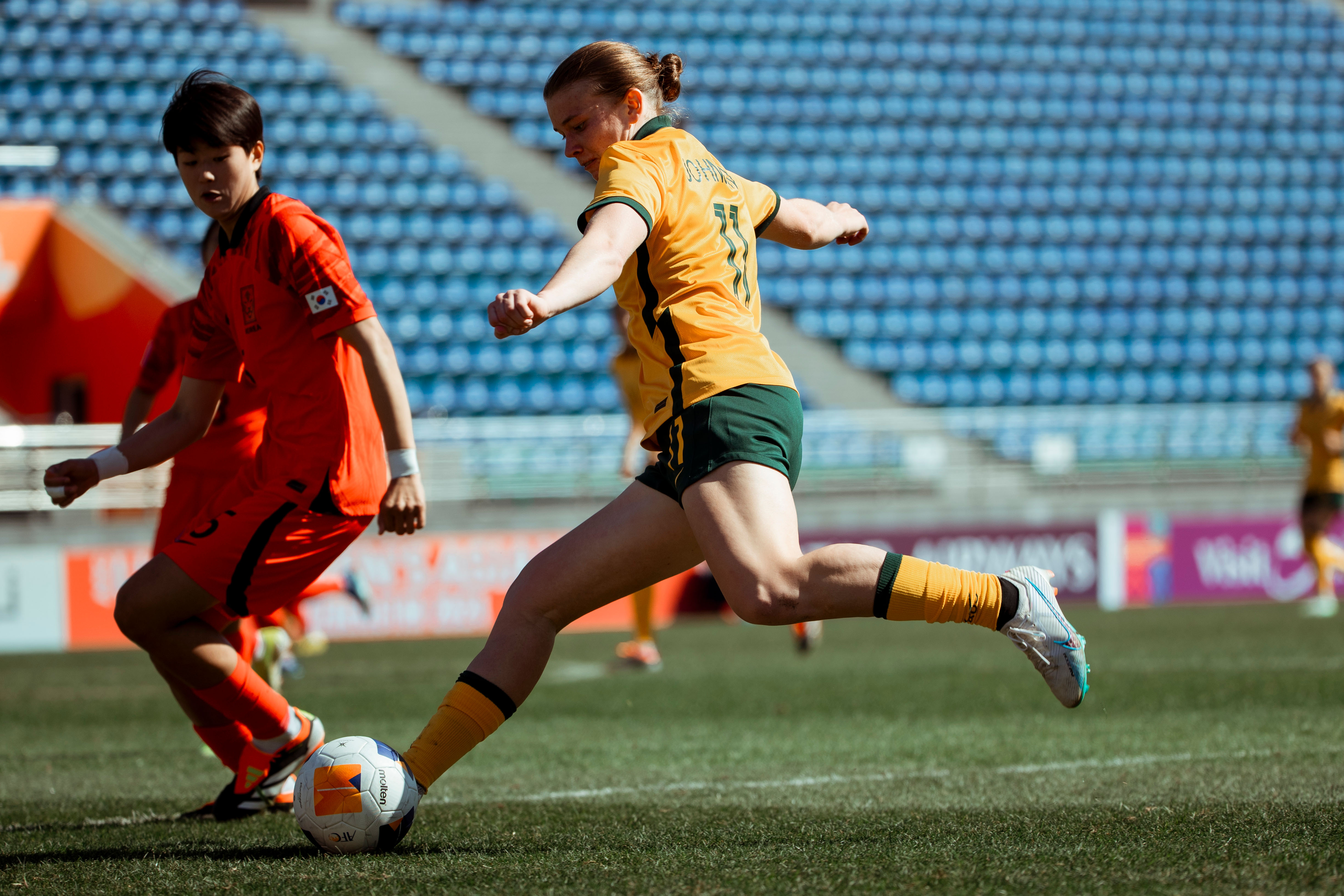 Kahli Johnson during the AFC U-20 Women’s Asian Cup Uzbekistan 2024™. (Photo: Tiffany Williams/Football Australia)