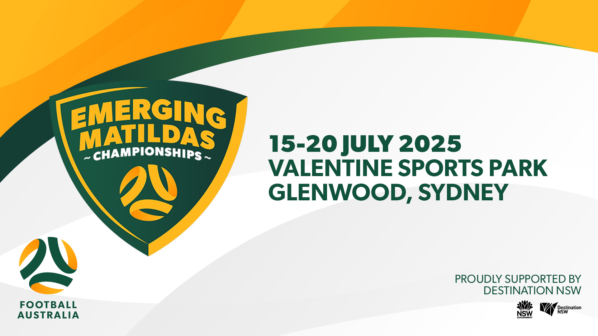 Emerging Matildas Venue Date details