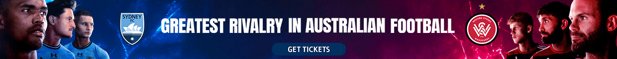 Sydney Derby 2025 thin banner
