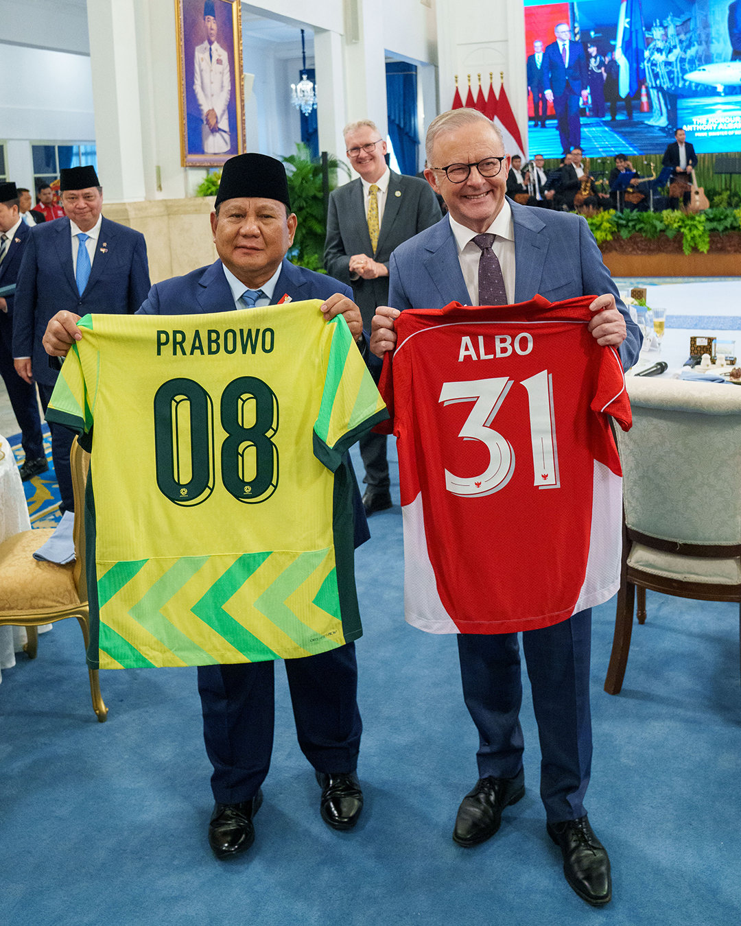 Anthony Albanese with Indonesia PM