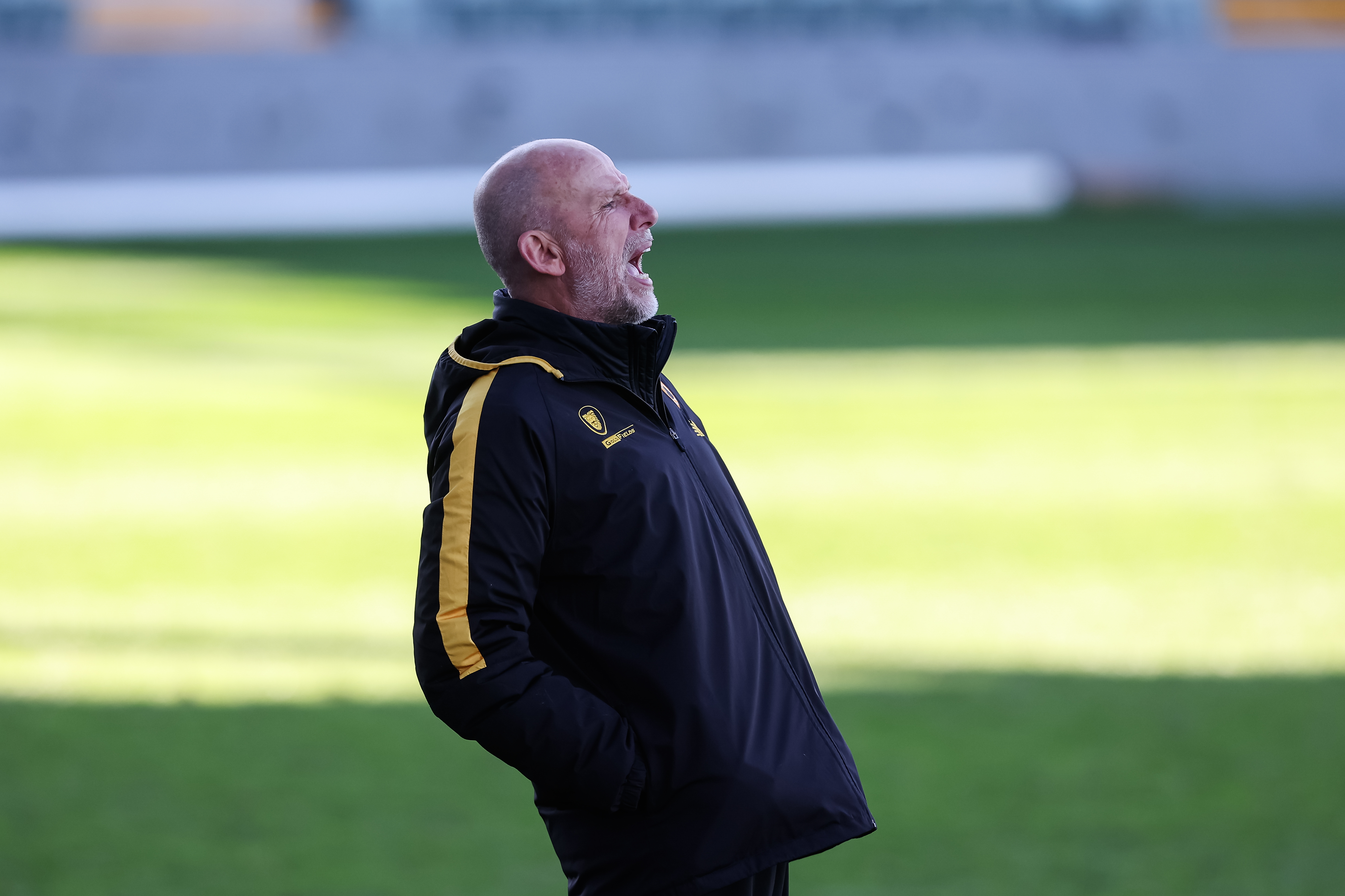Western Australia's Under 16 Head Coach Kenny Lowe in action on the sidelines