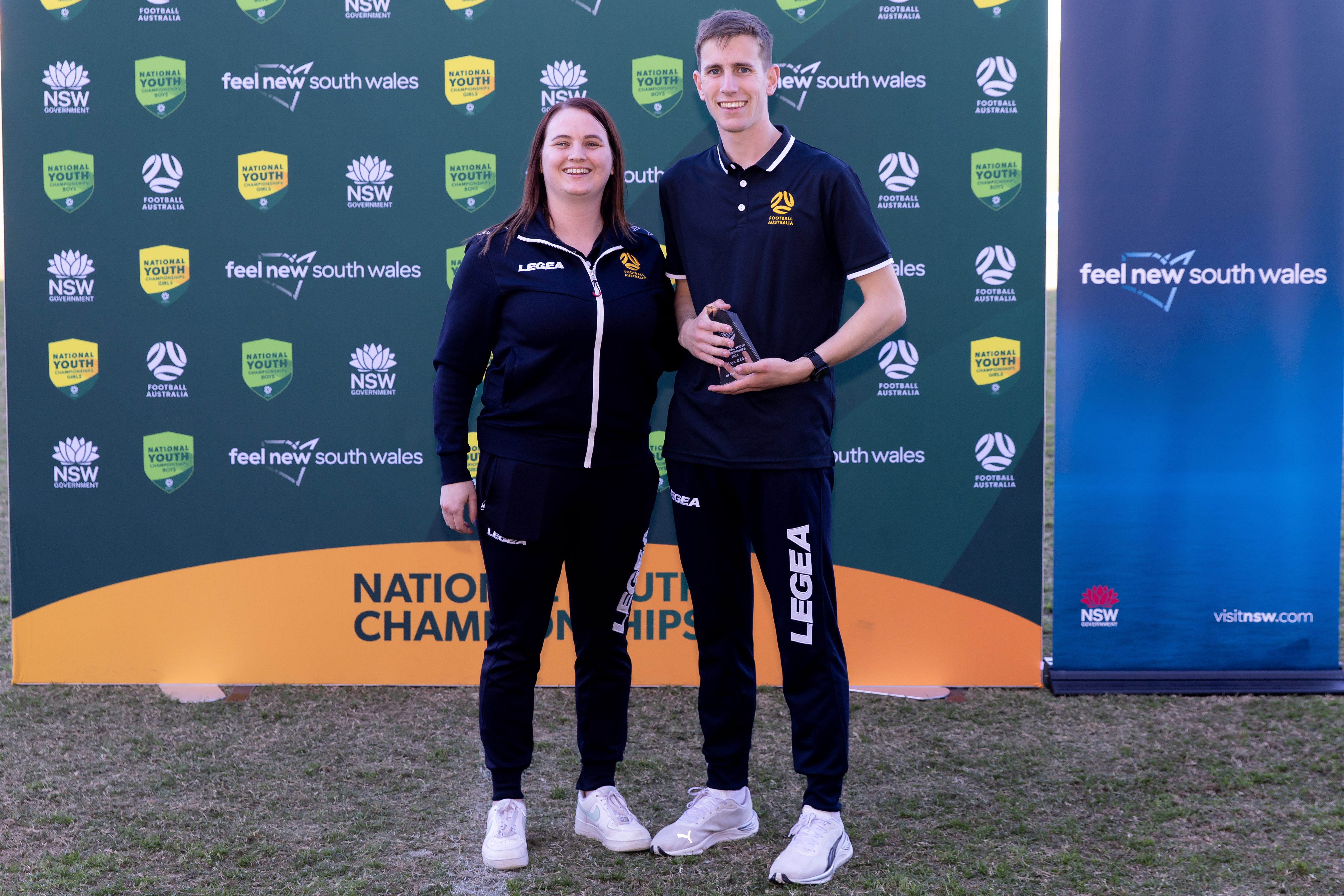 The Under 16 Referee of the Tournament went to Jock Quartermain from Football VIC. Photo Damian Briggs/Football Australia