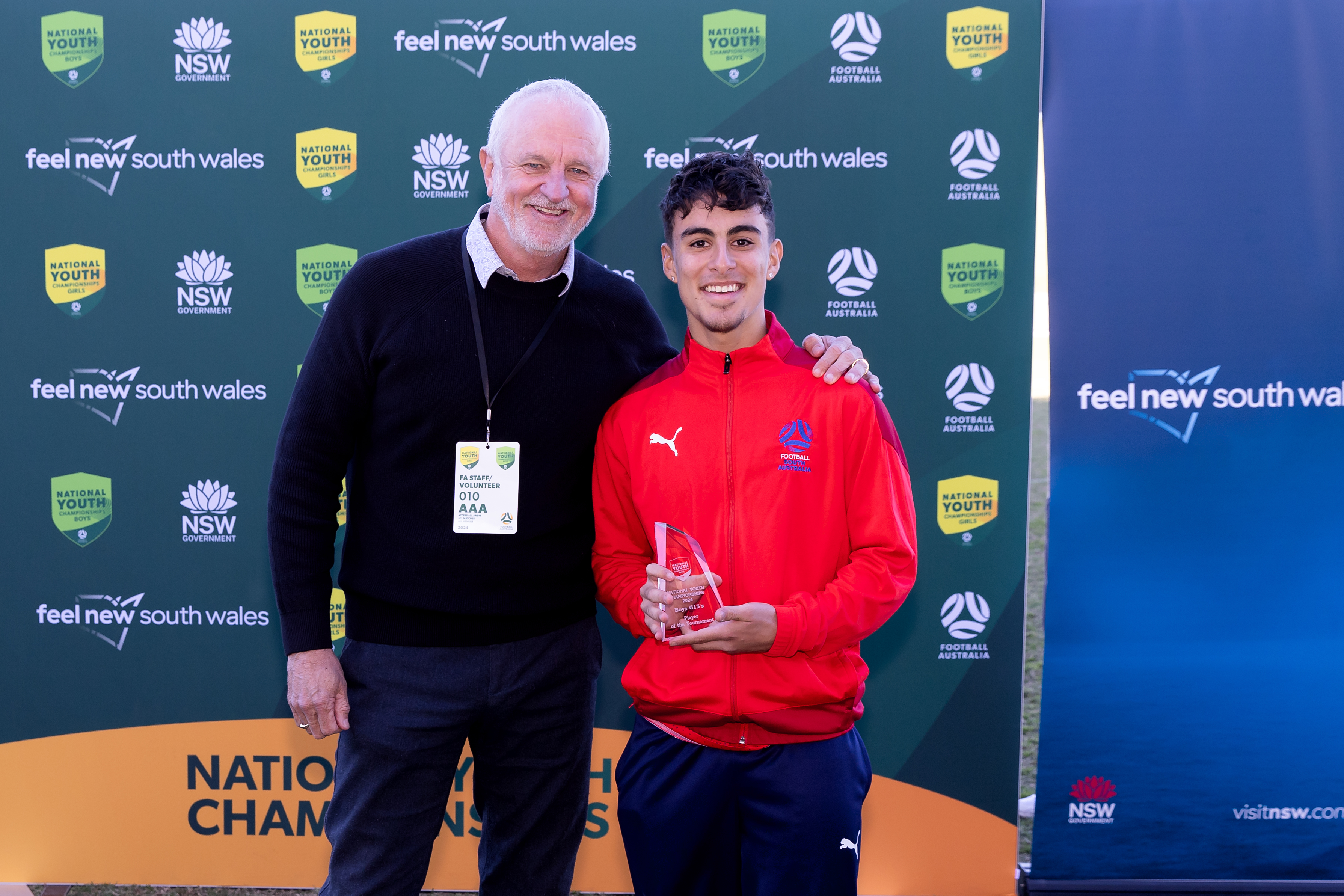 Henrique Oliveria from South Australia was awarded the Under 15 Player of the Tournament