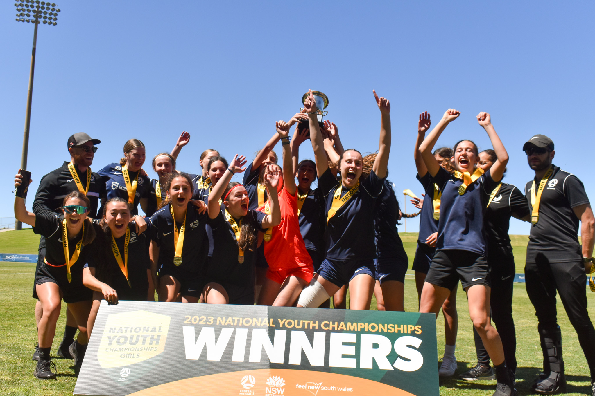 Victoria celebrate of winning the Under 14 A division