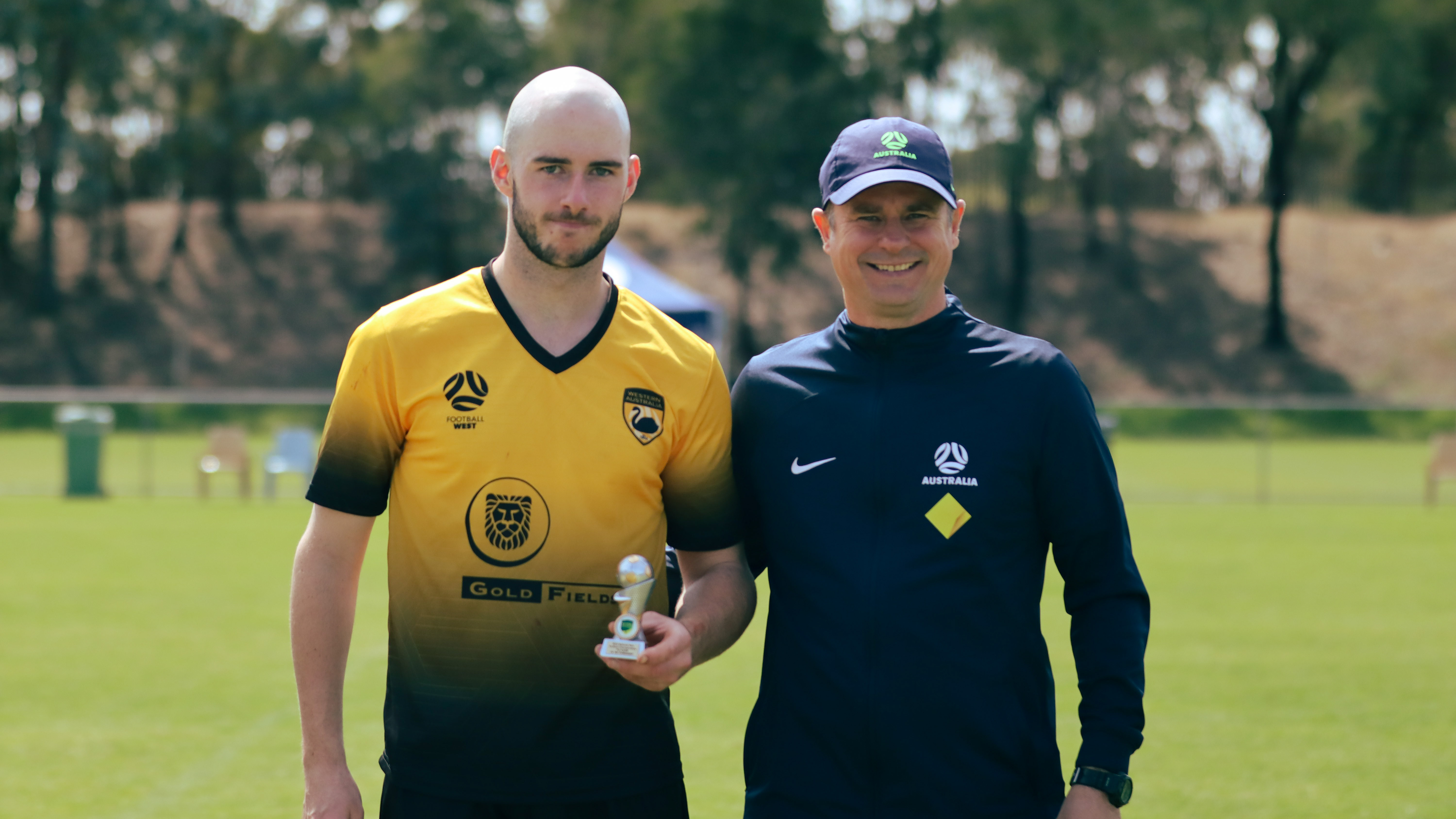 • FT2 of the Tournament: Connor Bunce (Football West) and CommBank Pararoos Head Coach Kai Lammert