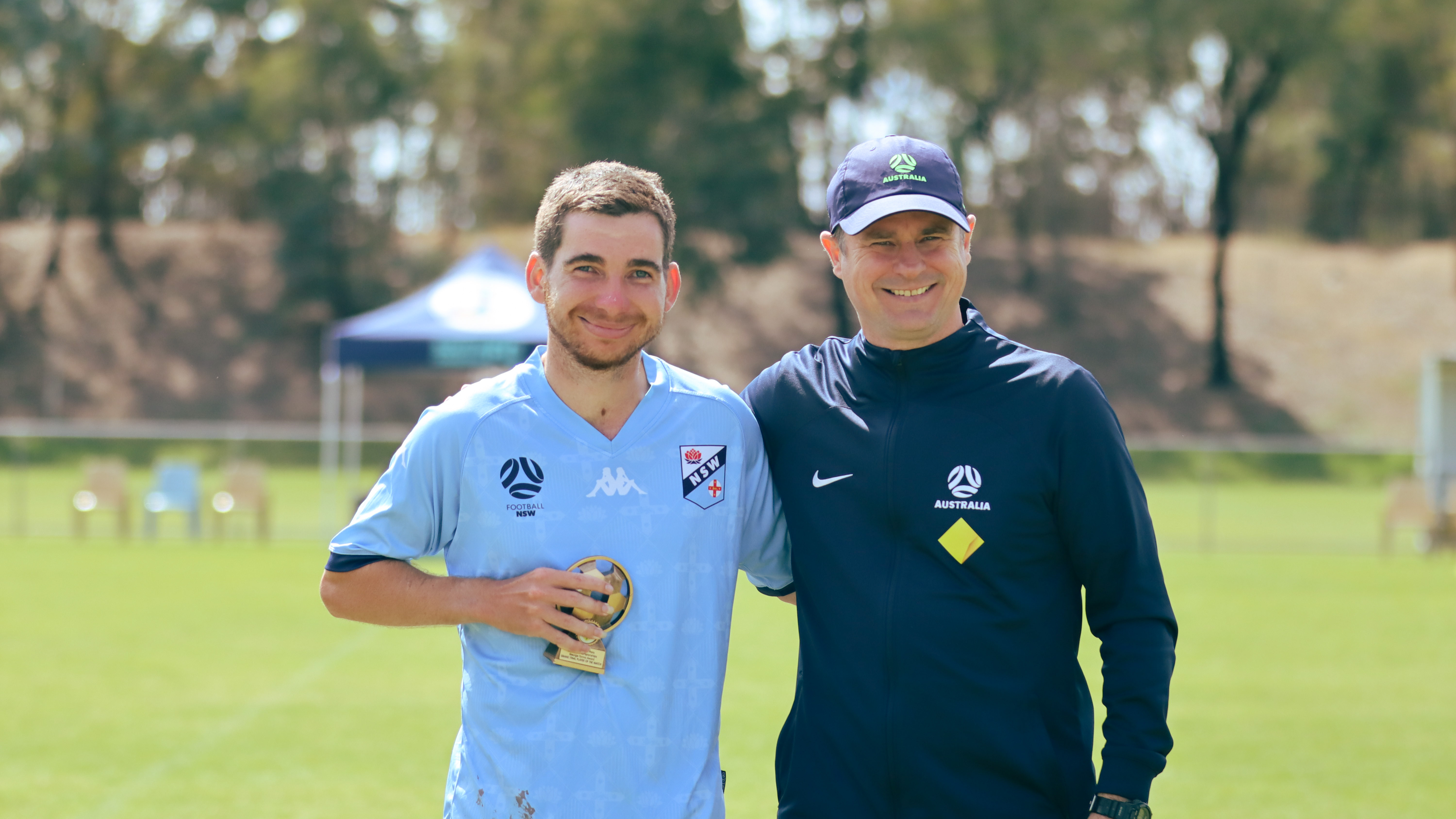 • George Tonna Medal (Gold Medal player of the match): Will McGrath (Football NSW) and CommBank Pararoos Head Coach Kai Lammert