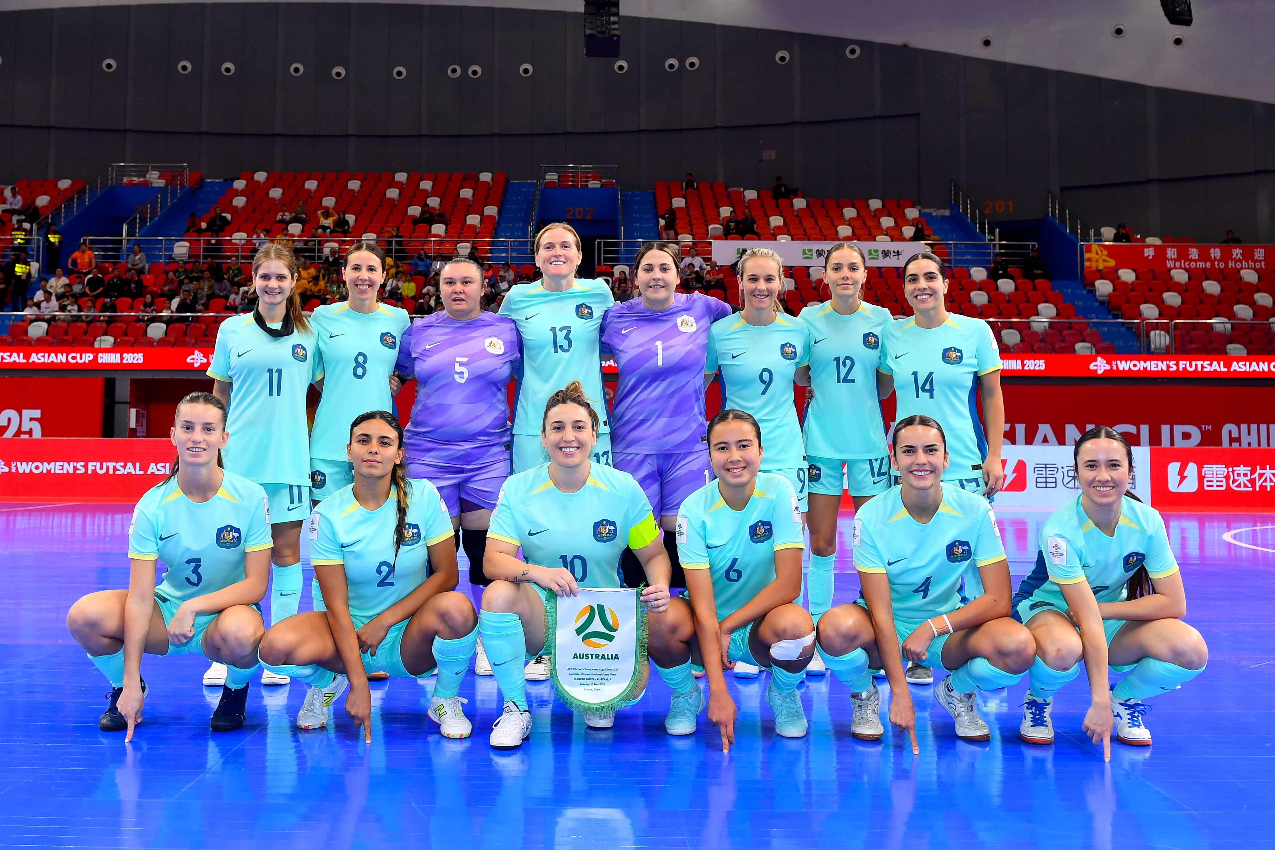 Australian Women's Futsal Team against Chinese Taipei (Photo: AFC)