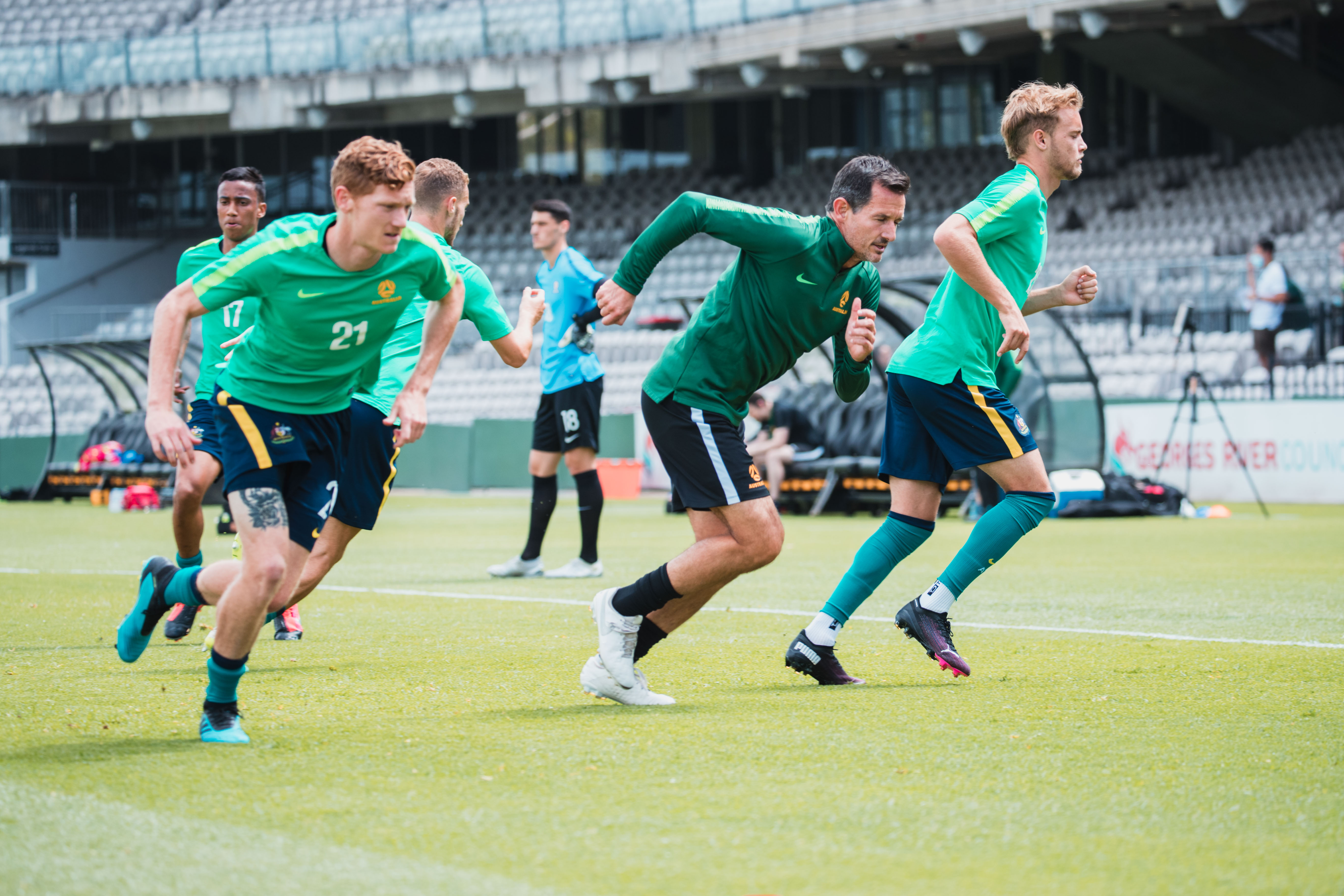 Olyroos in warm up