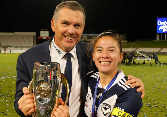 Jeff Hopkins - winner of the 2017/18 and 2018/19 W-League Coach of the Year award