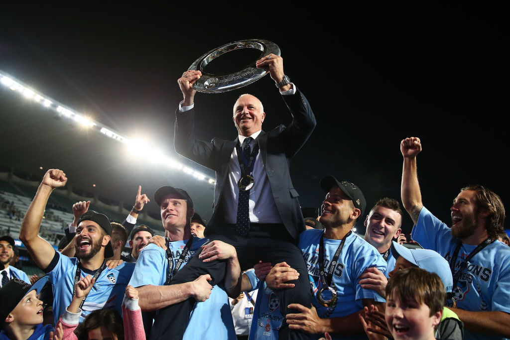 Graham Arnold - a three-time winner (and most of anyone) of the A-League Coach of the Year award