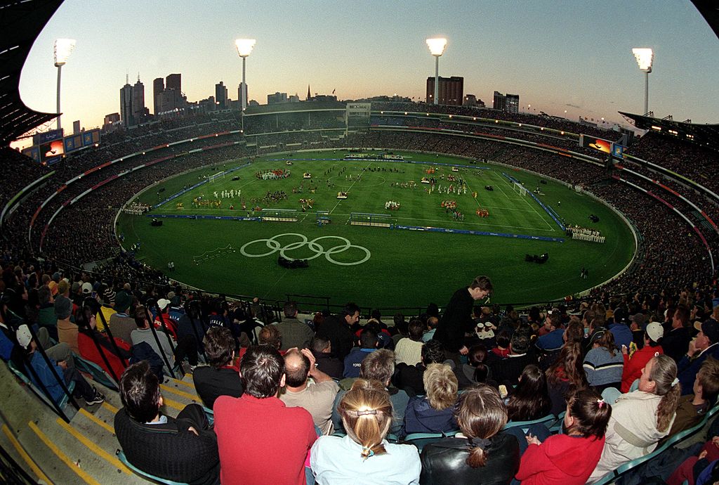 93,252 fans pack out the MCG for Australia v Italy at the 2000 Olympic Games