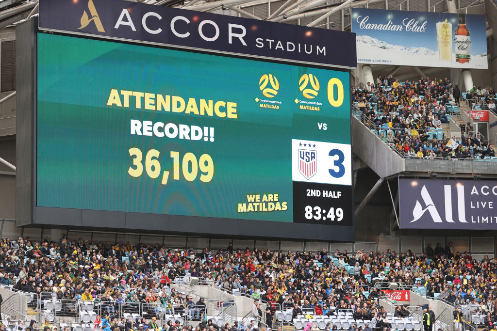 Record Matildas crowd