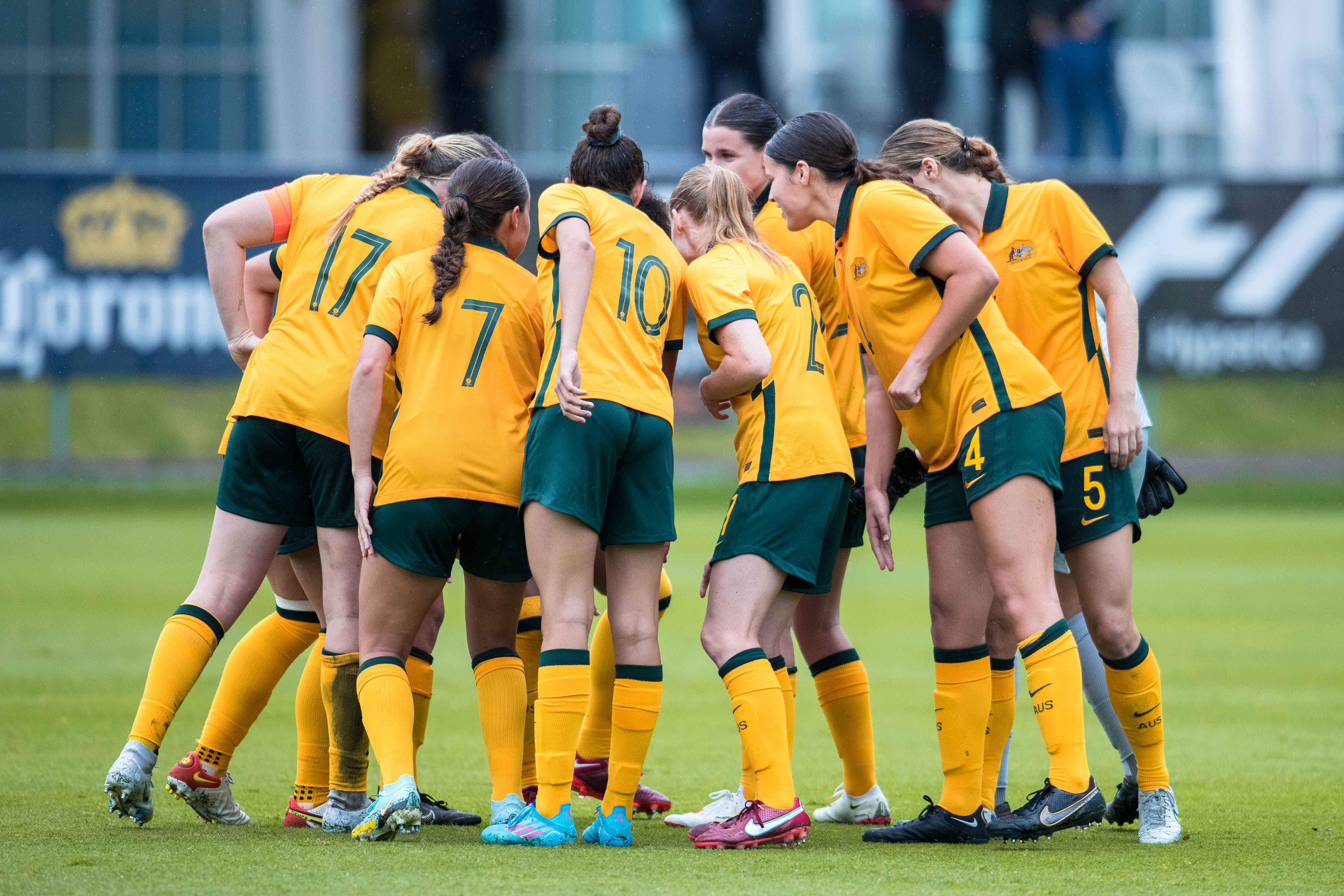 The Young Matildas playing against Mexico's U20 WNT in a closed-door international. (Photo: Ann Odong/Football Australia)