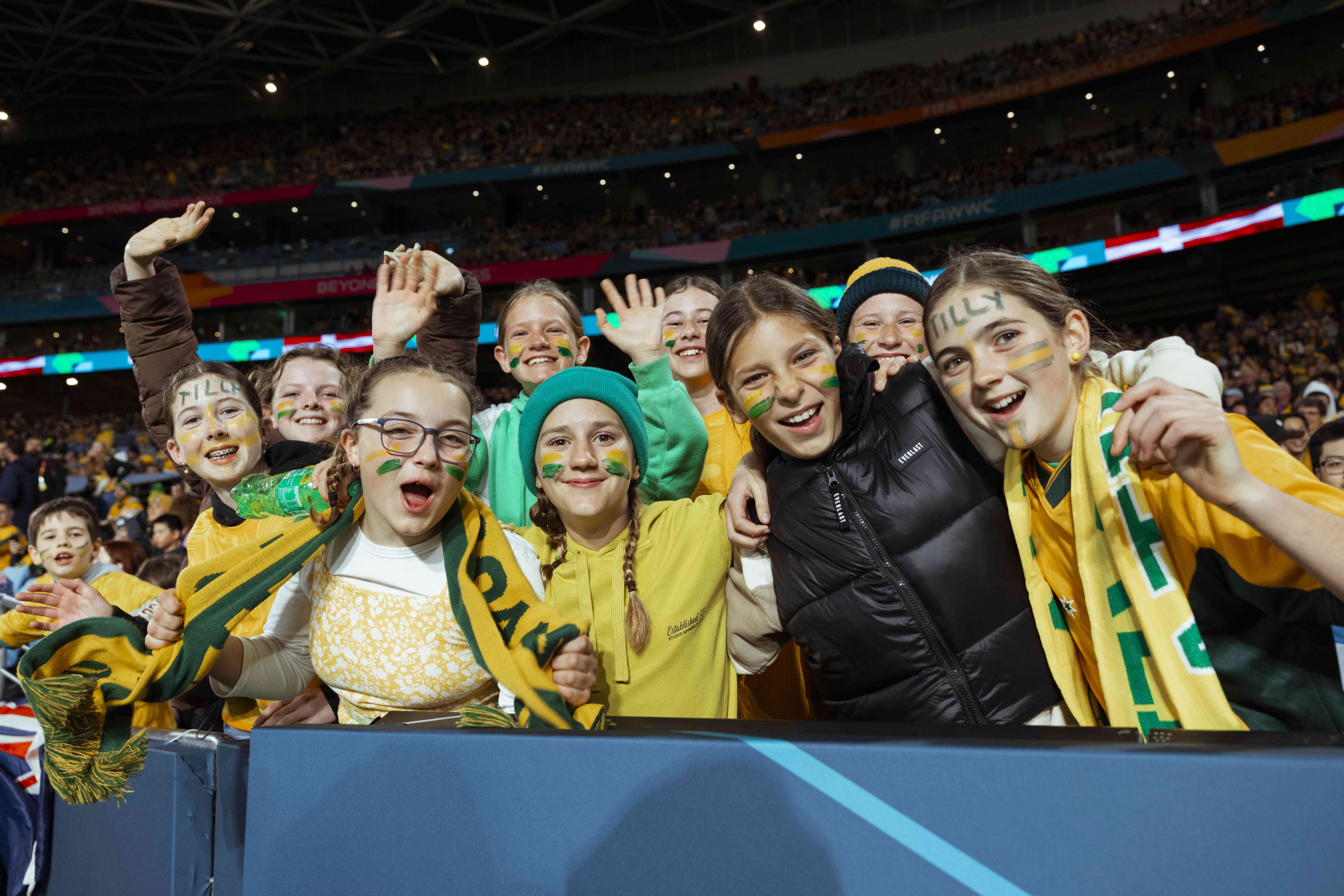 Matildas fans excited as they await kick off - Tiffany Williams