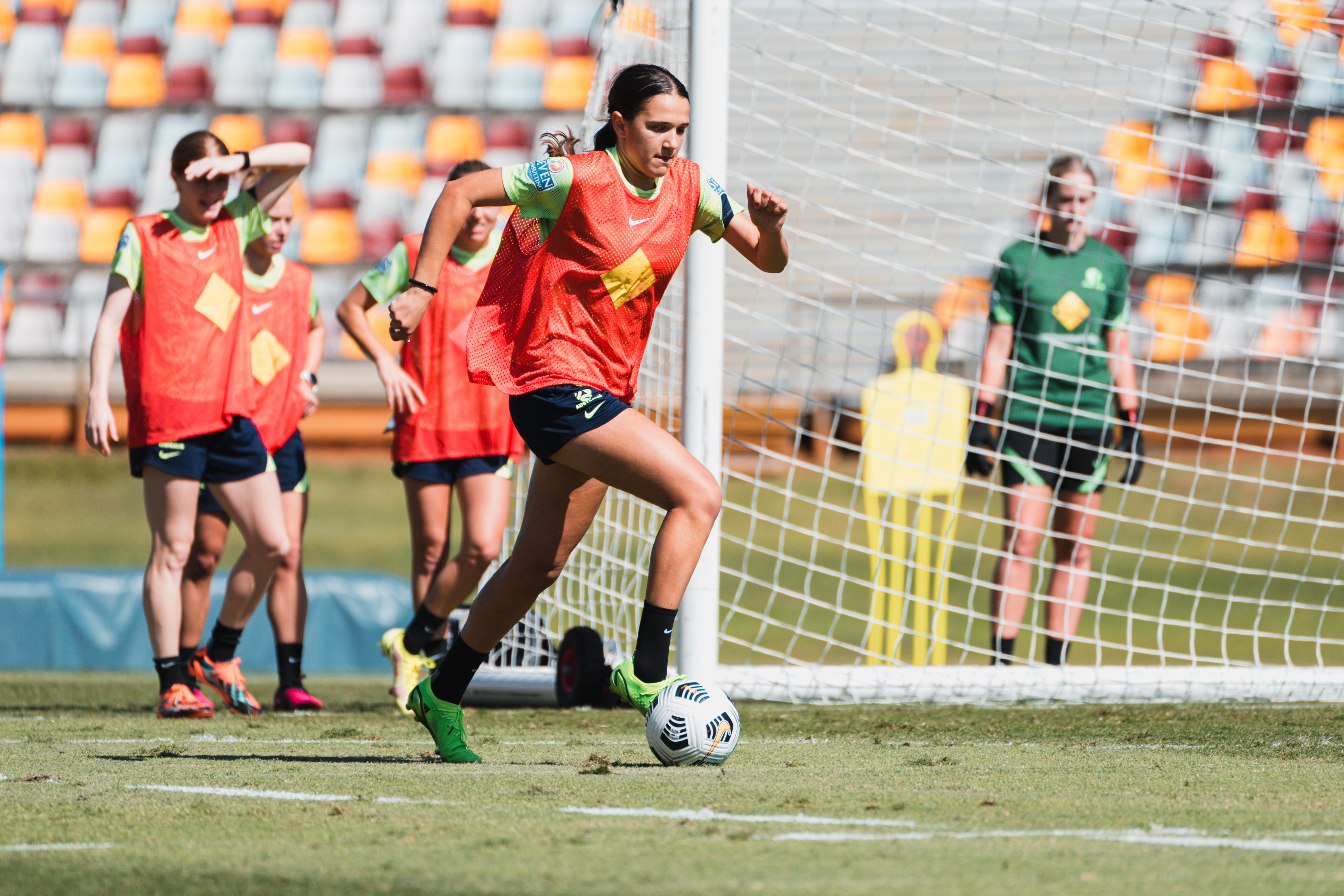 Daniela Galic during U23 training camp at the Queensland Sport and Athletics Centre. (Photo: Ann Odong/Football Australia)