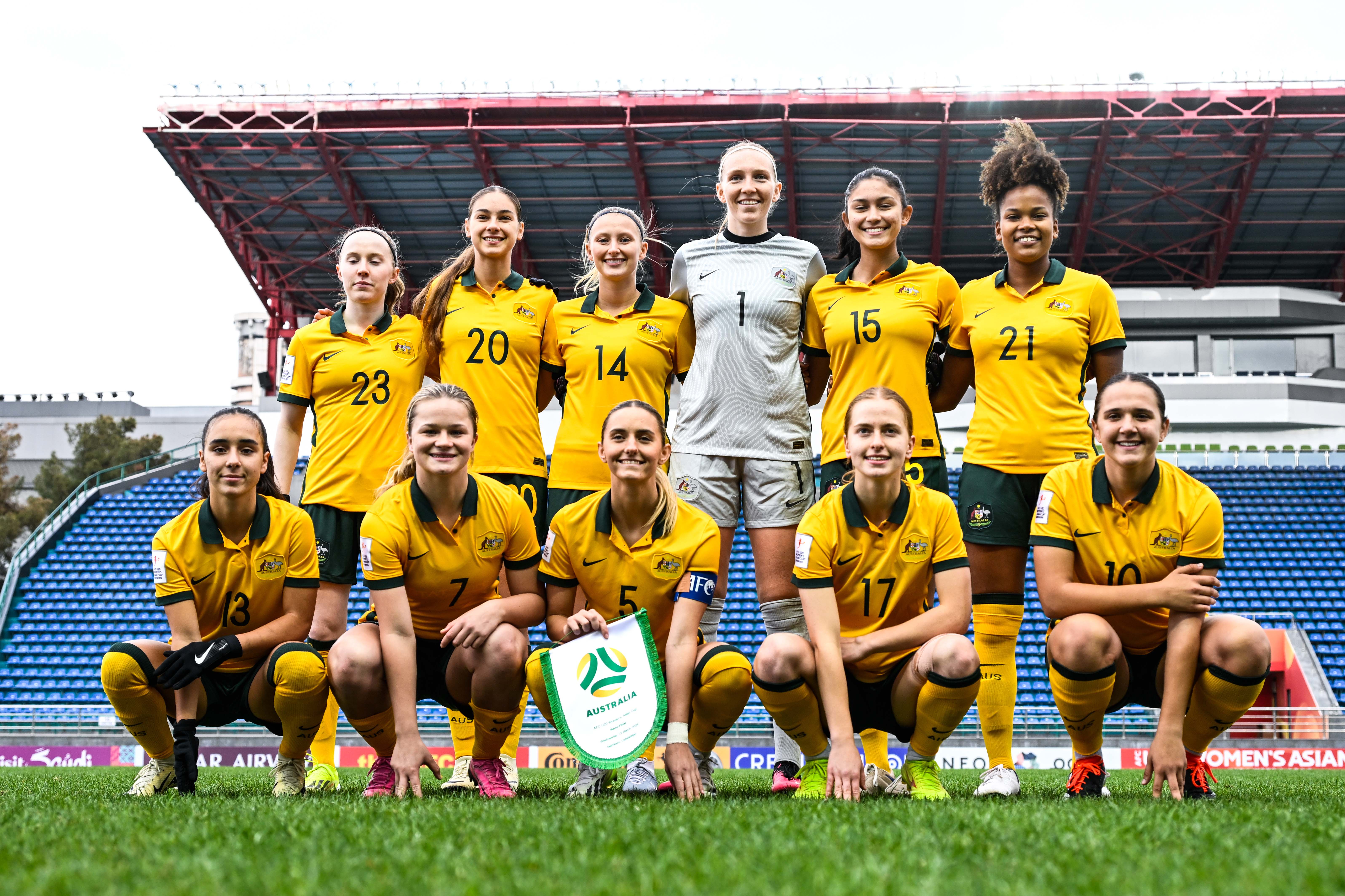 Australia's Starting XI for their game against Japan at the 2024 AFC U-20 Women's Asian Cup. (Photo: AFC)