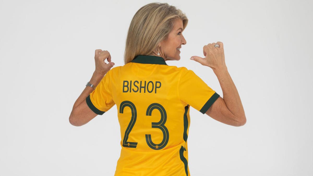 Julie Bishop steps onto the field as the latest Legacy '23 Ambassador to join team Football Australia