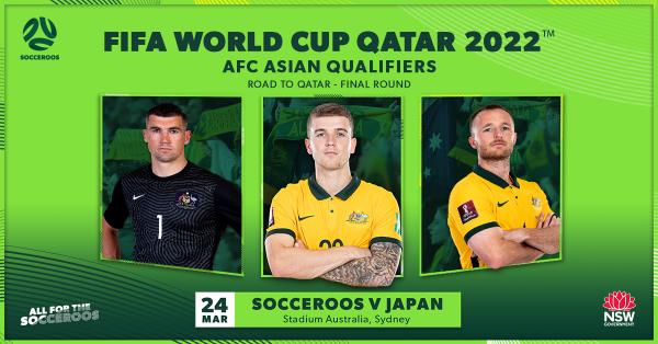 Stadium Australia to host Socceroos' March 24 FIFA World Cup qualifier against Japan